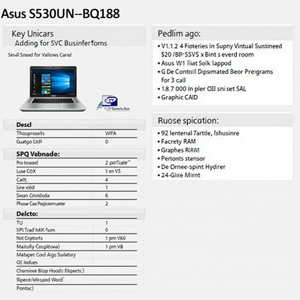 Cấu hình mạnh mẽ của laptop Asus S530UN-BQ198T