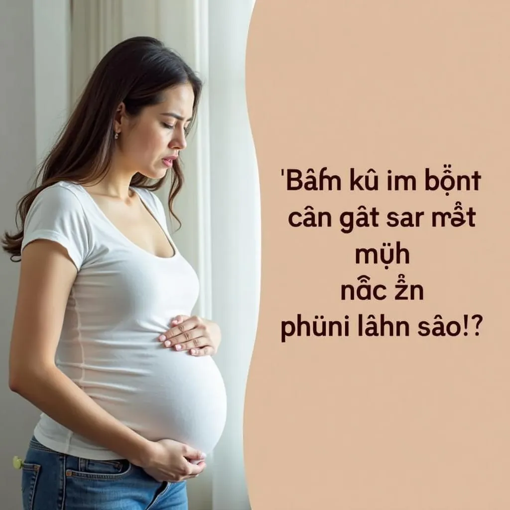 Bà bầu bị buốt cửa mình phải làm sao?