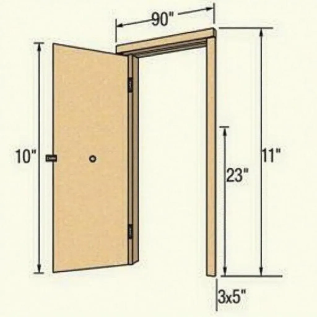 Bản vẽ chi tiết cửa gỗ