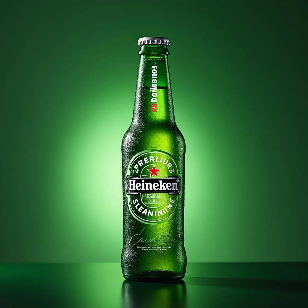 Chai bia Heineken nhôm sang trọng