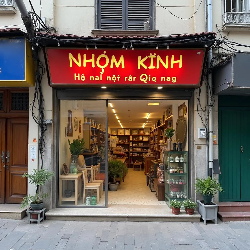 Mặt tiền cửa hàng Nhôm Kính Hà Nội Giá Rẻ