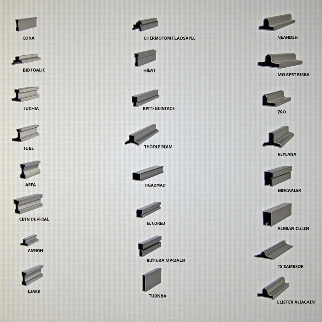 Các loại thanh nhôm phổ biến