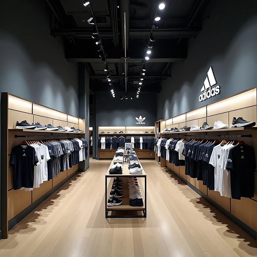 Cửa hàng Adidas Vinh thiết kế hiện đại