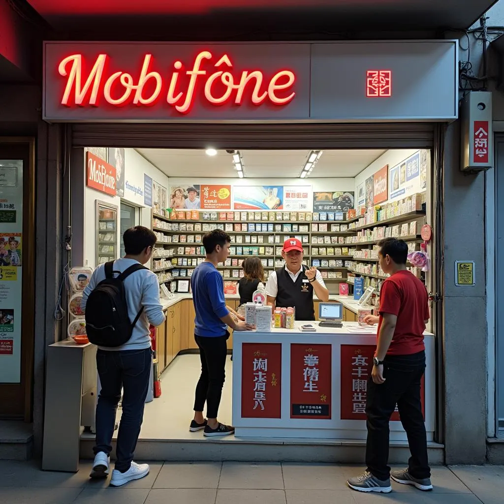 Cửa hàng Mobifone trên đường Võ Văn Ngân