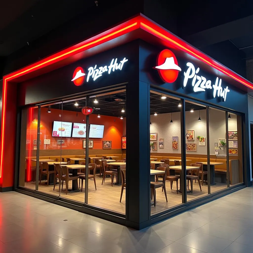 Cửa hàng Pizza Hut hiện đại