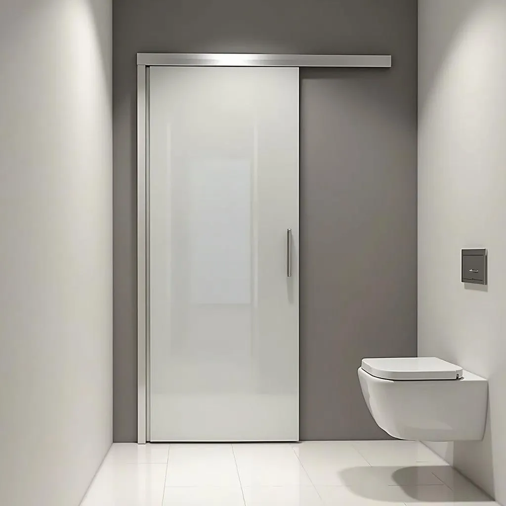 Cửa lùa toilet hiện đại