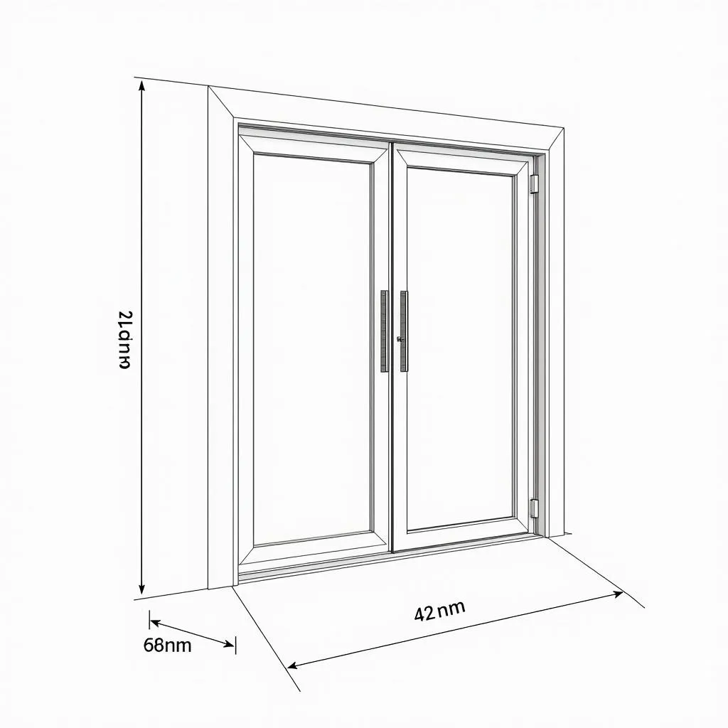 File Cad Cửa Đi Nhôm Kính Hiện Đại