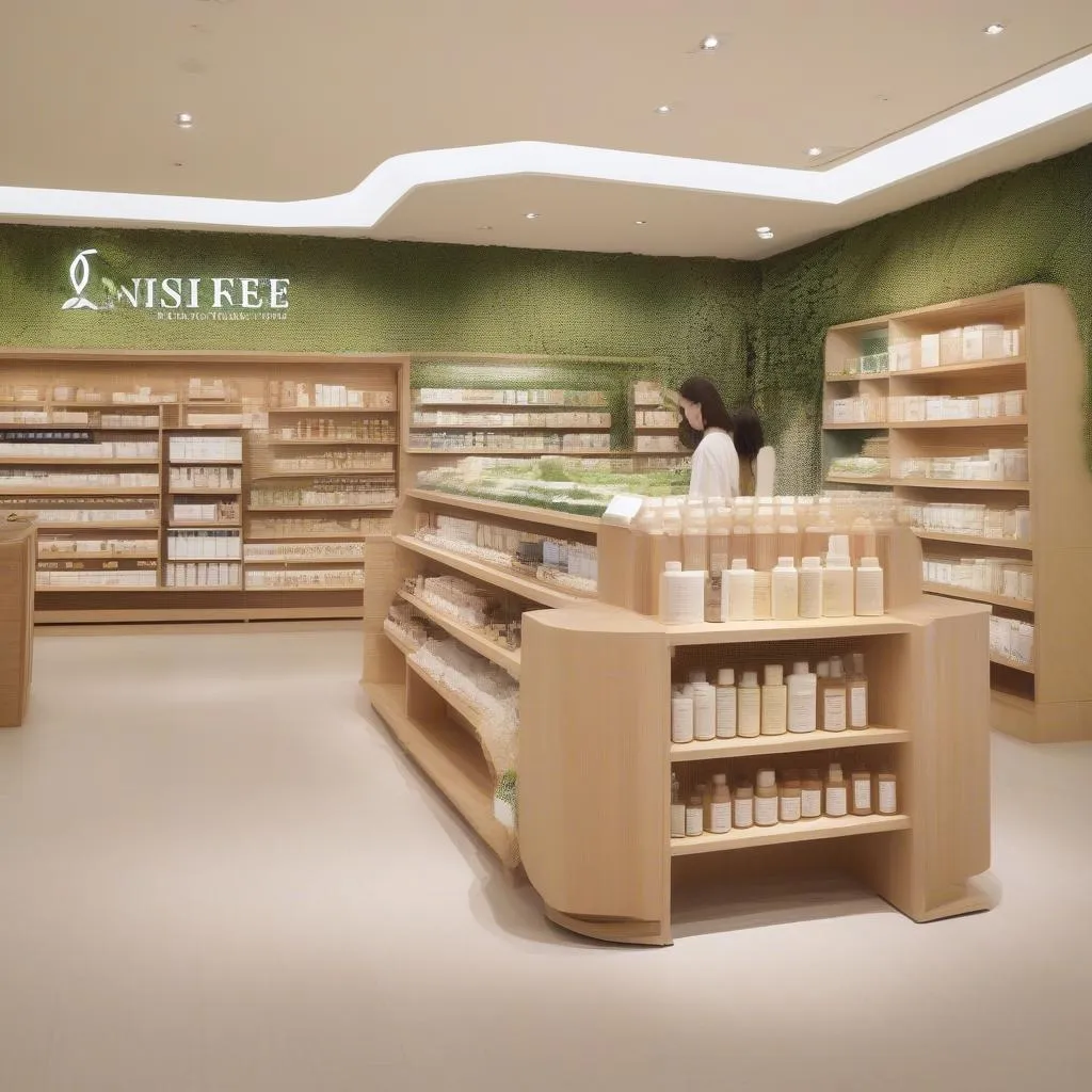 Bên trong cửa hàng Innisfree