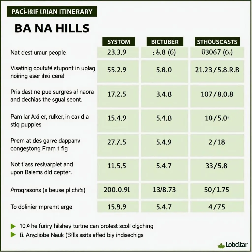 Lịch trình tham quan Bà Nà Hills