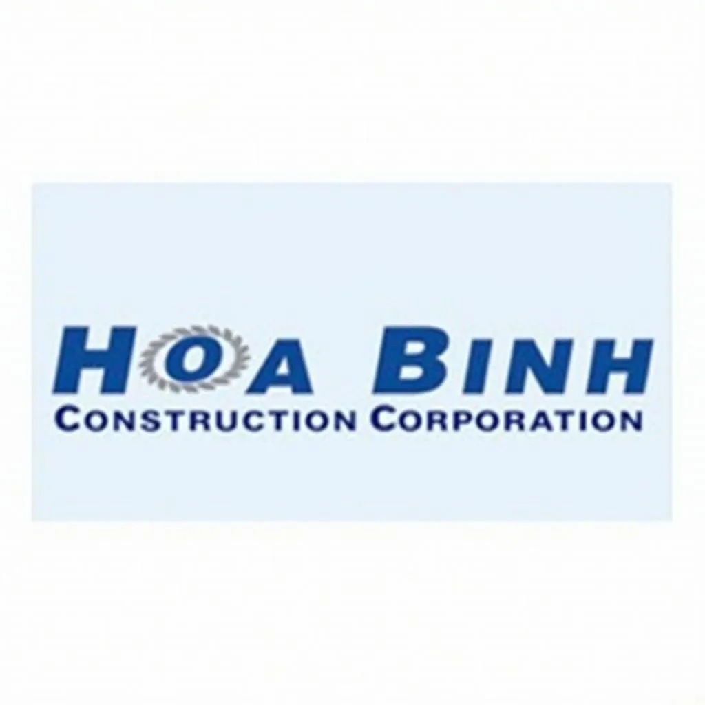 Hình ảnh logo công ty xây dựng Hòa Bình