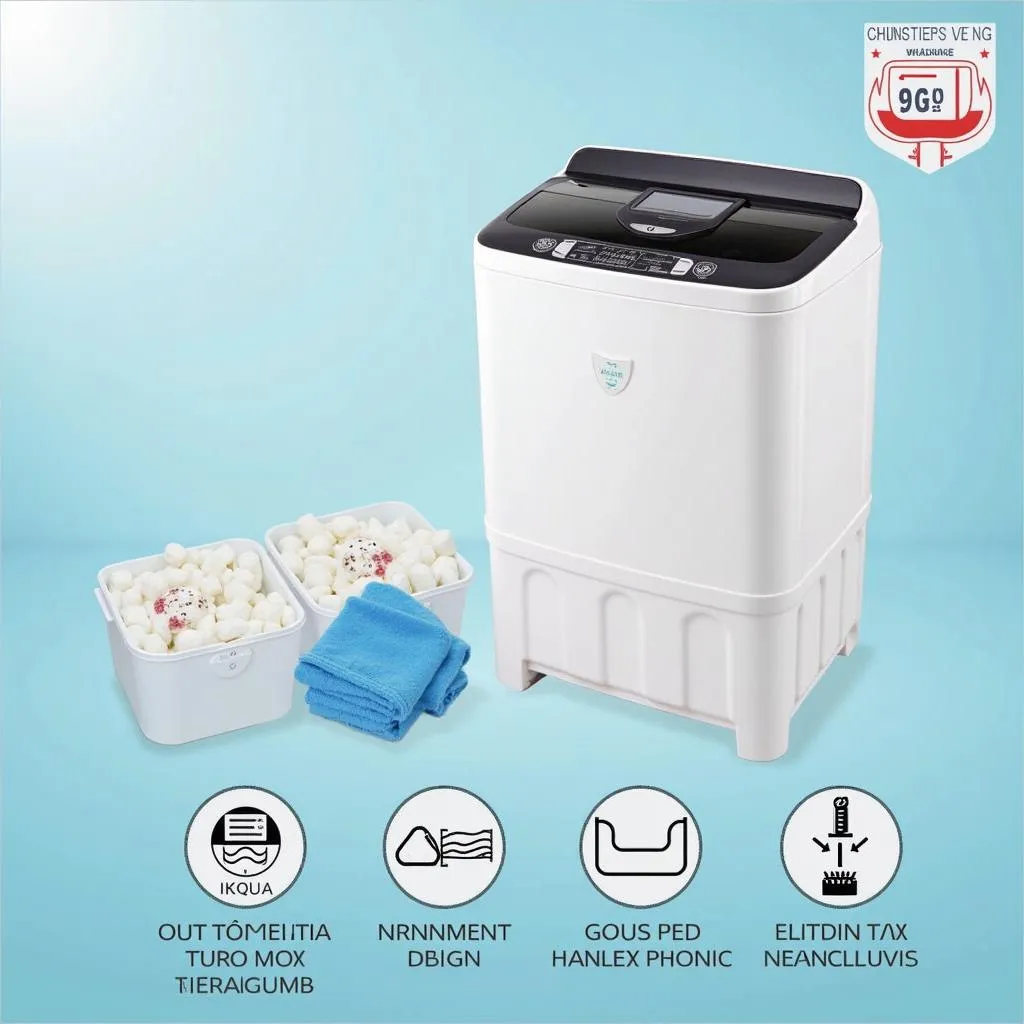 Máy giặt Aqua 9kg cửa trên với công nghệ hiện đại