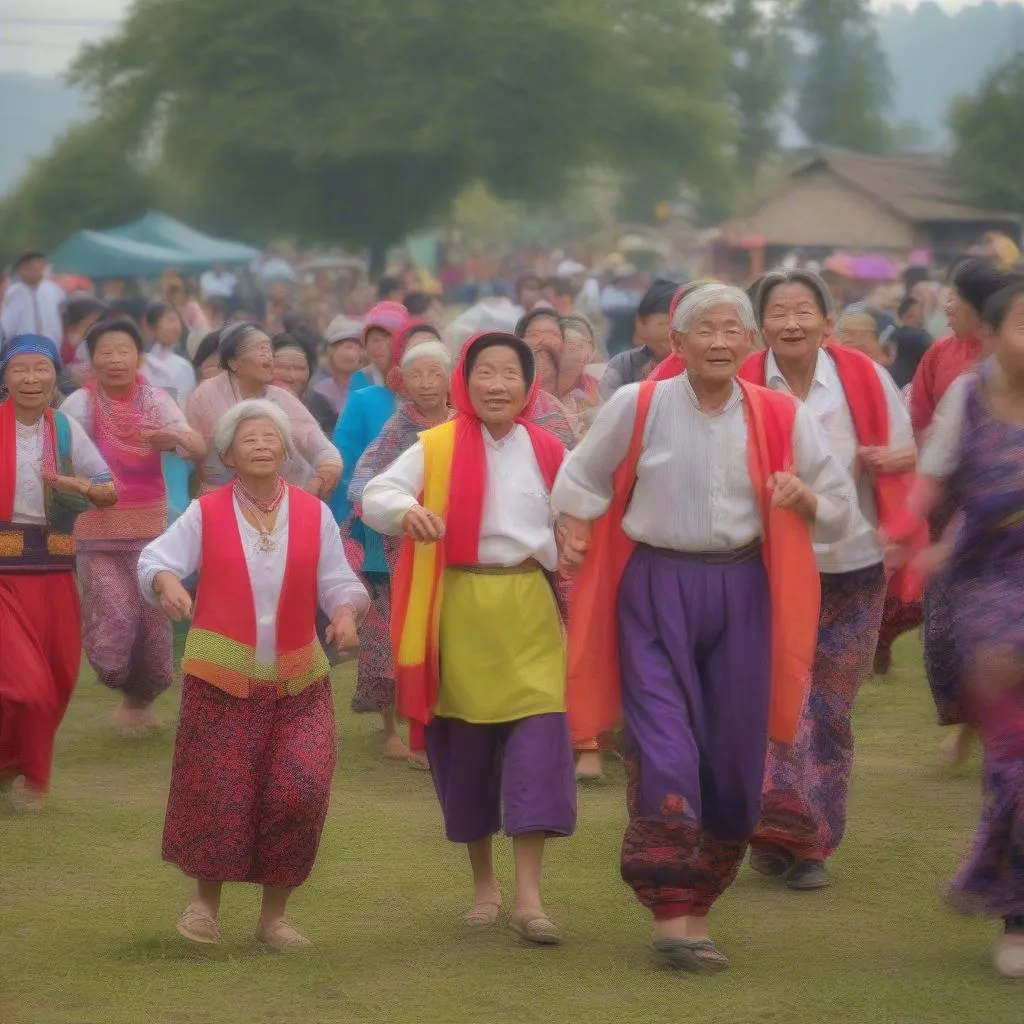 Người dân tham gia hoạt động văn hóa, thể thao