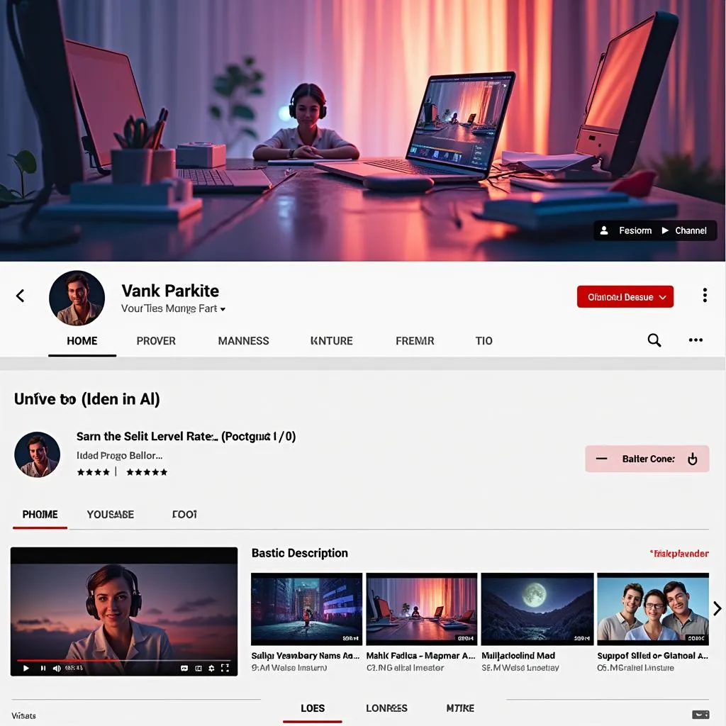 Tạo nền cá tính cho kênh Youtube