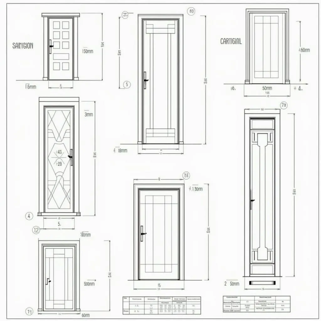 Thư viện CAD cửa nhôm kính