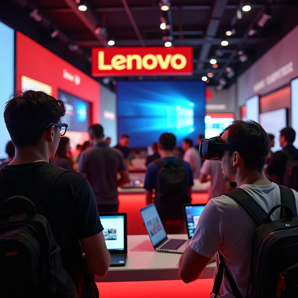 Trải nghiệm công nghệ tại cửa hàng Lenovo