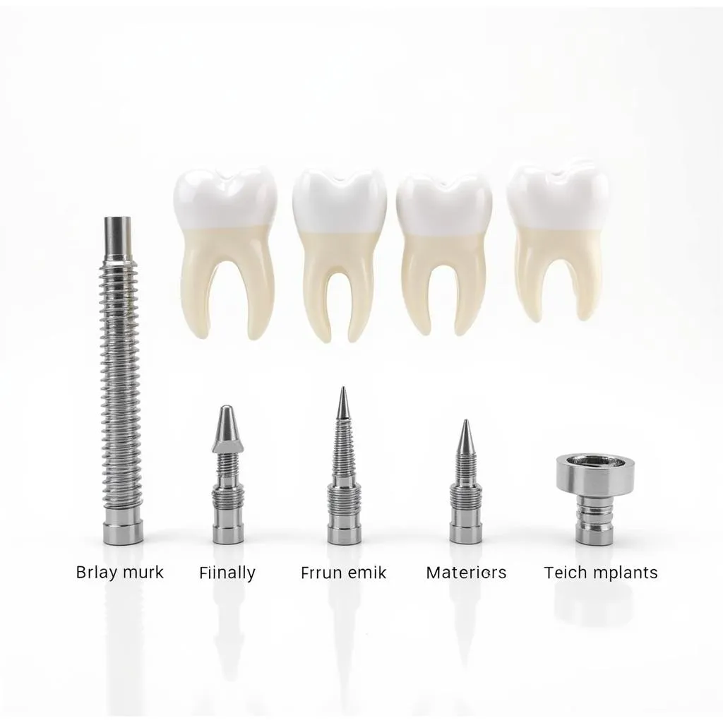 Các loại trụ Implant cho răng cửa