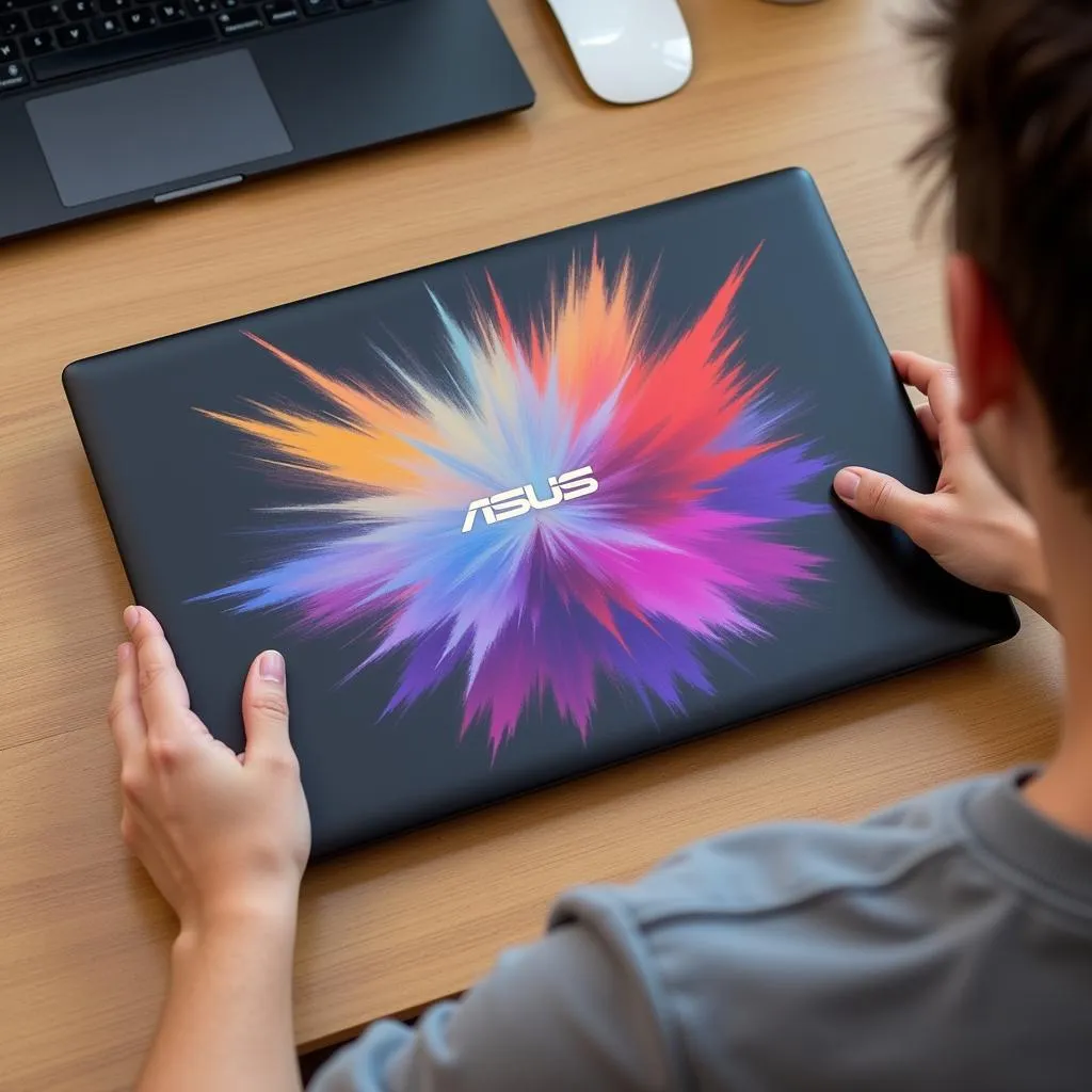 Dán decal laptop Asus