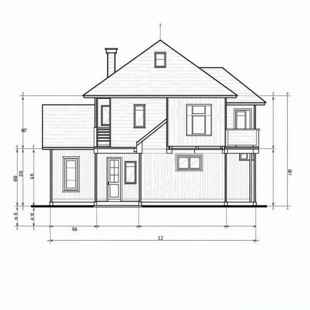 File CAD hồ sơ xin phép xây dựng