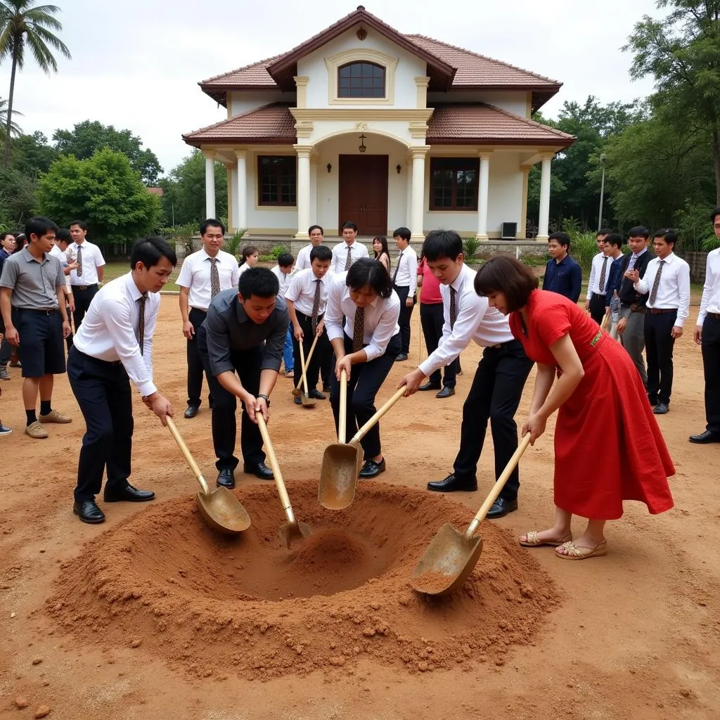 Lễ động thổ xây dựng nhà