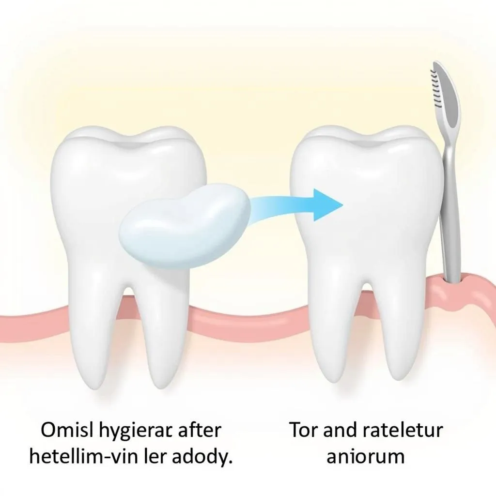 Hình ảnh minh họa việc chăm sóc răng miệng sau khi bọc sứ