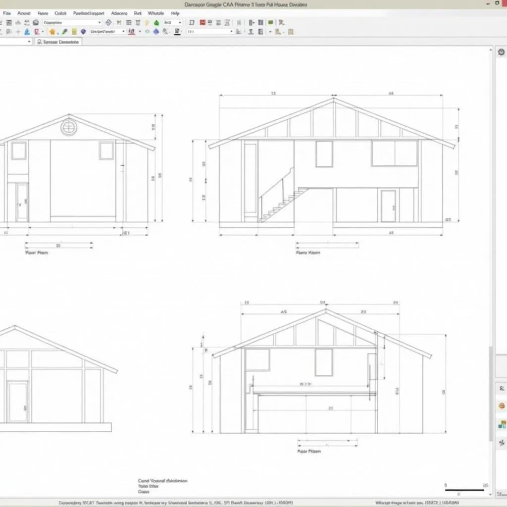 Nội dung file CAD hồ sơ xin phép xây dựng