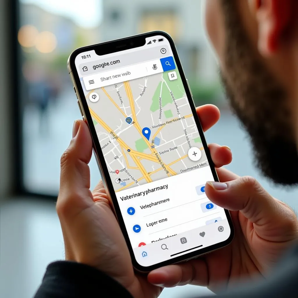 Tìm kiếm cửa hàng thuốc thú y gần đây trên Google Maps