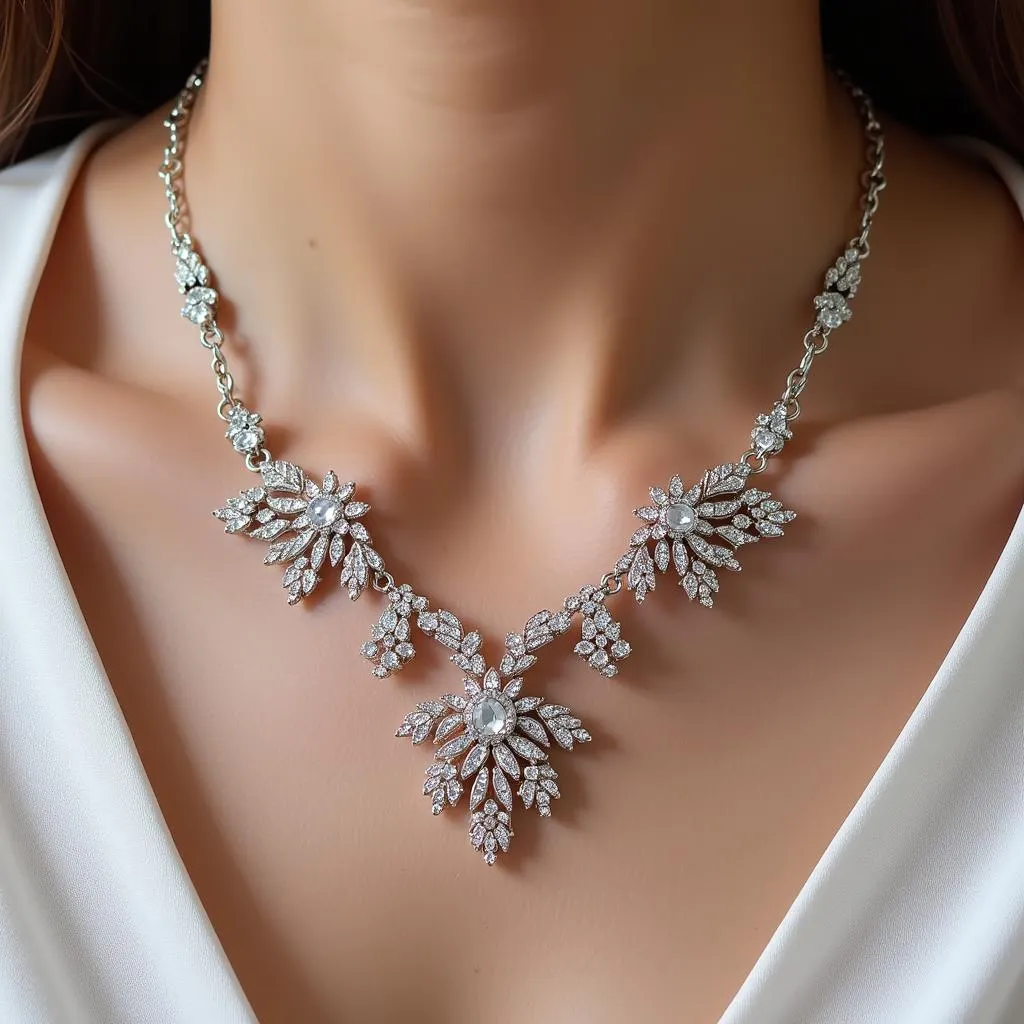 Vòng cổ Swarovski thiết kế tinh tế