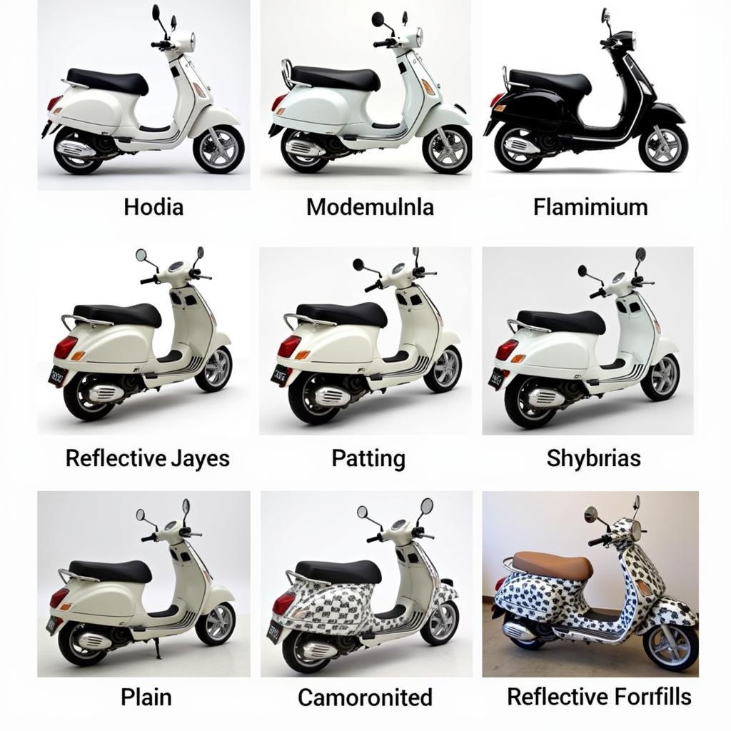 Các loại decal nhôm trang trí vespa phổ biến trên thị trường