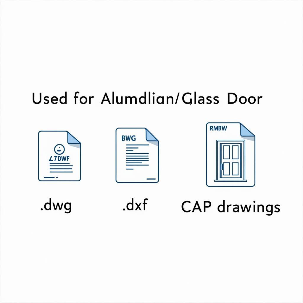 Các loại file CAD cửa đi nhôm kính