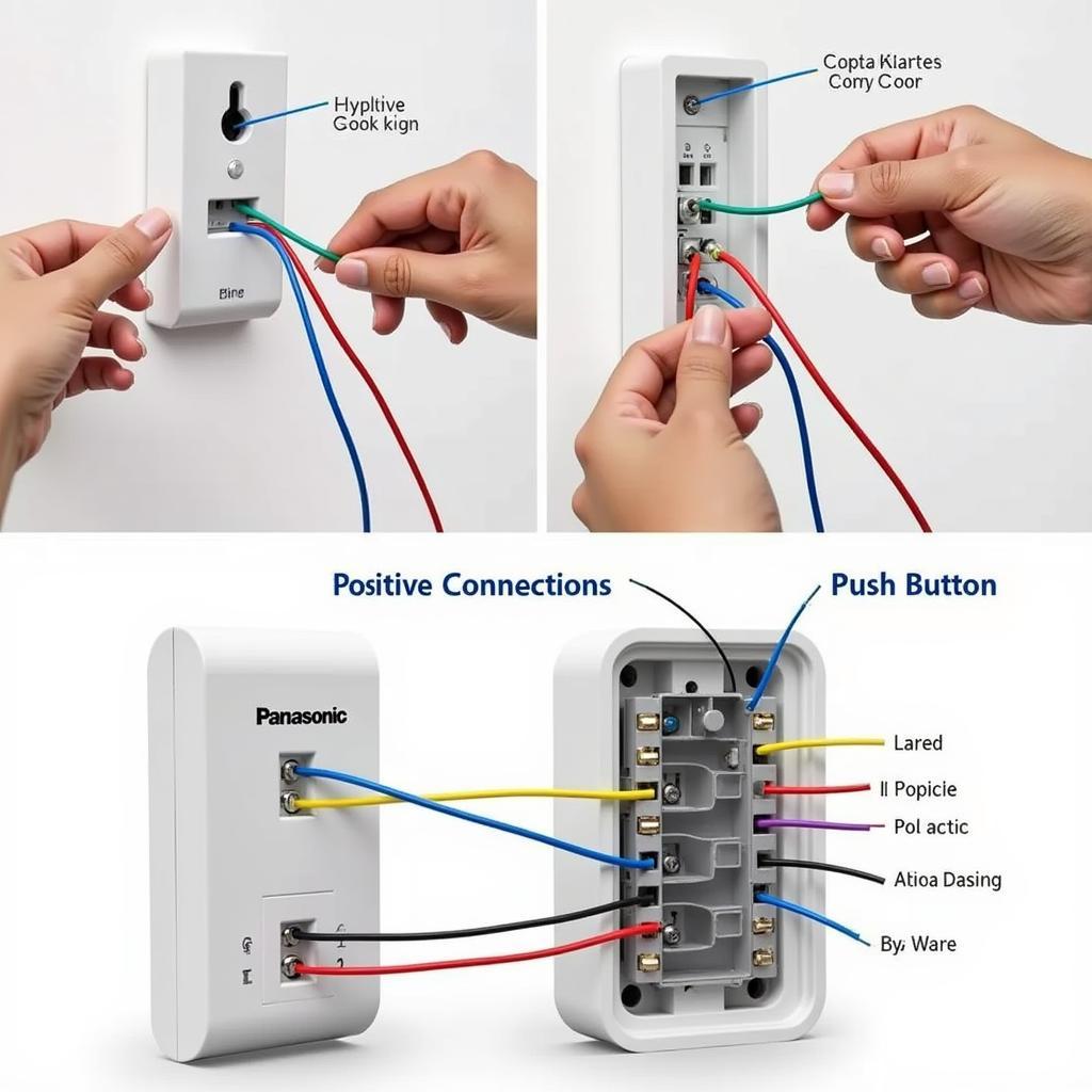 Cách đấu nối dây điện chuông cửa Panasonic