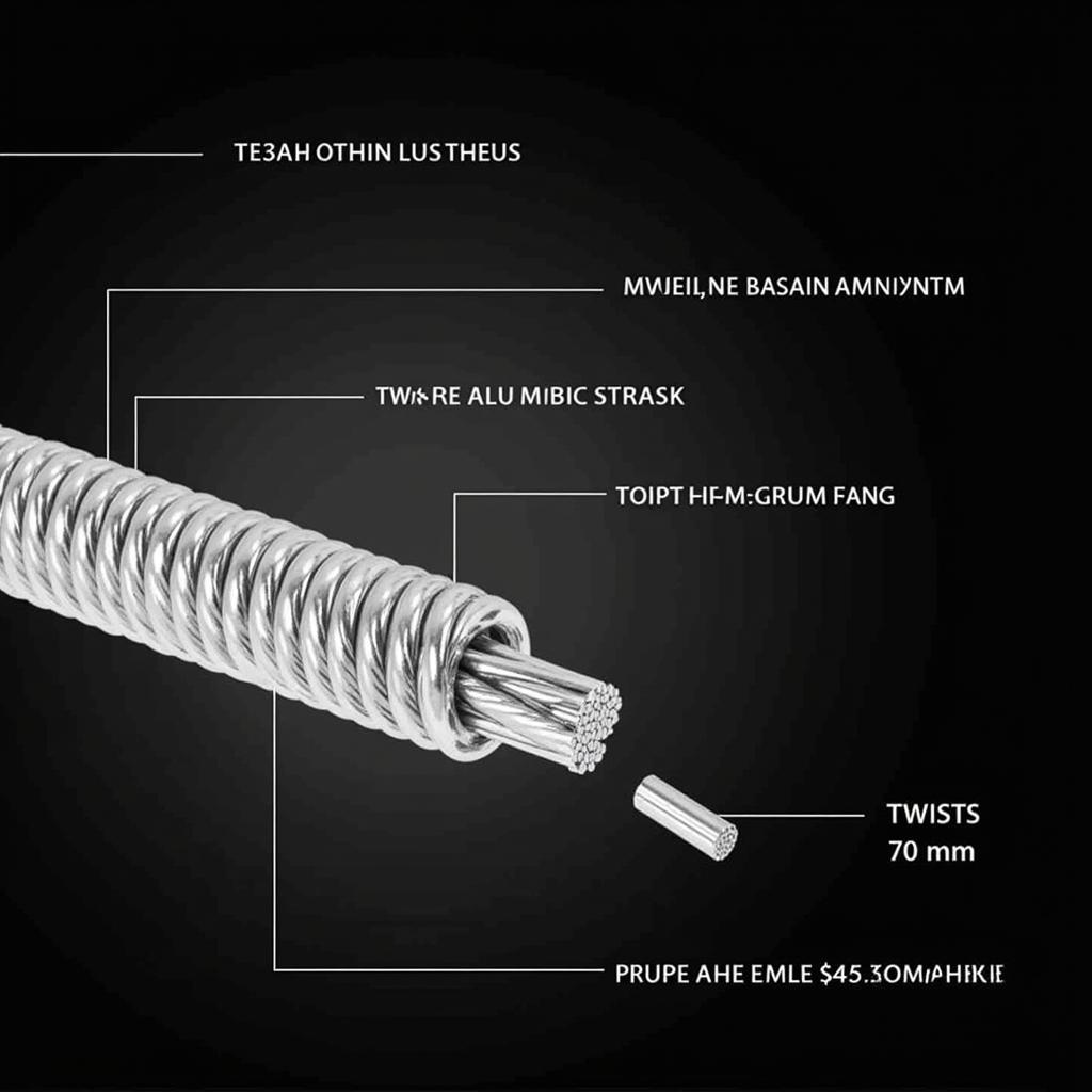 Cấu tạo cáp nhôm vặn xoắn 4x70 Cadisun