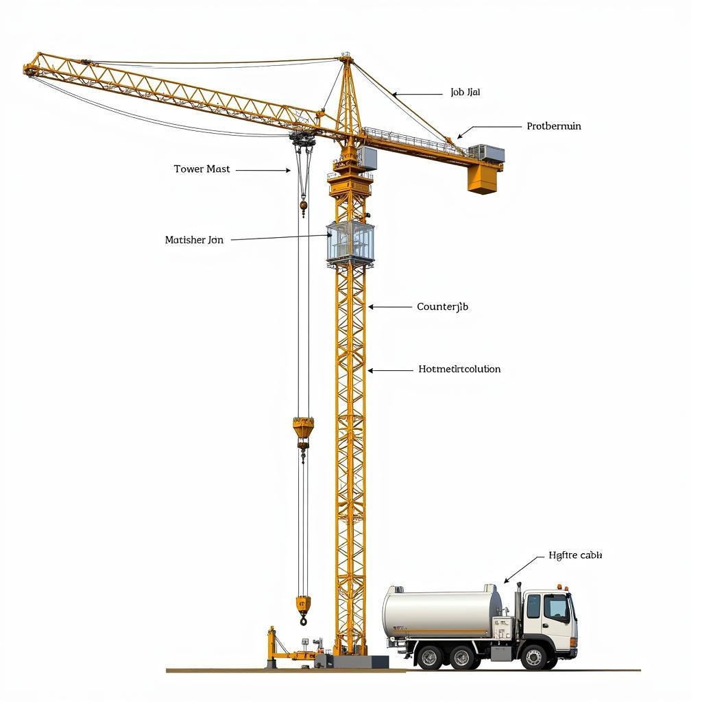 Cấu tạo cẩu tháp xây dựng