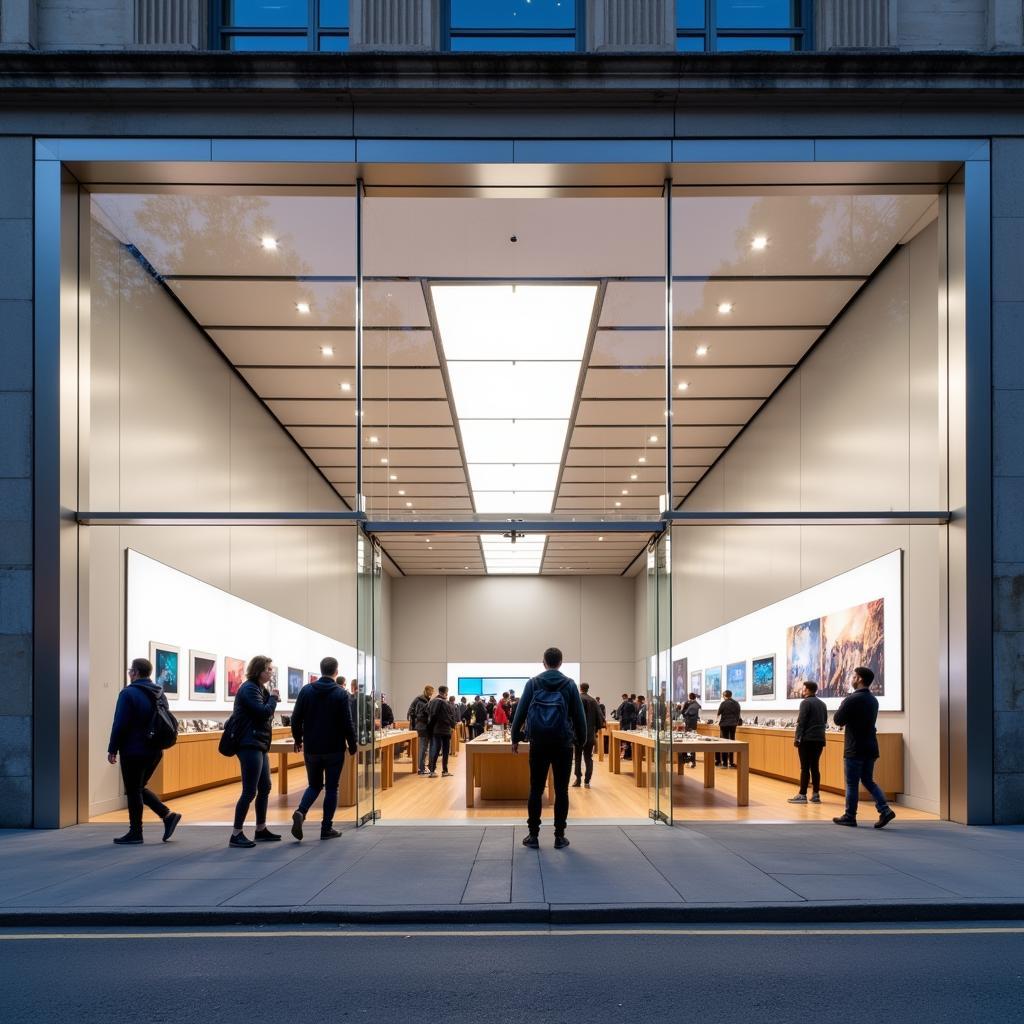 Cửa Nhôm Kính Apple Store