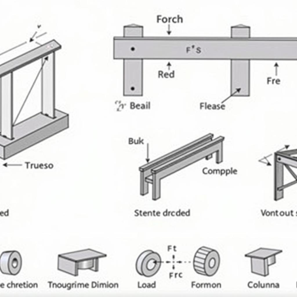 Học kết cấu xây dựng: Kiến thức cơ bản về lực, ứng suất và biến dạng trong vật liệu xây dựng