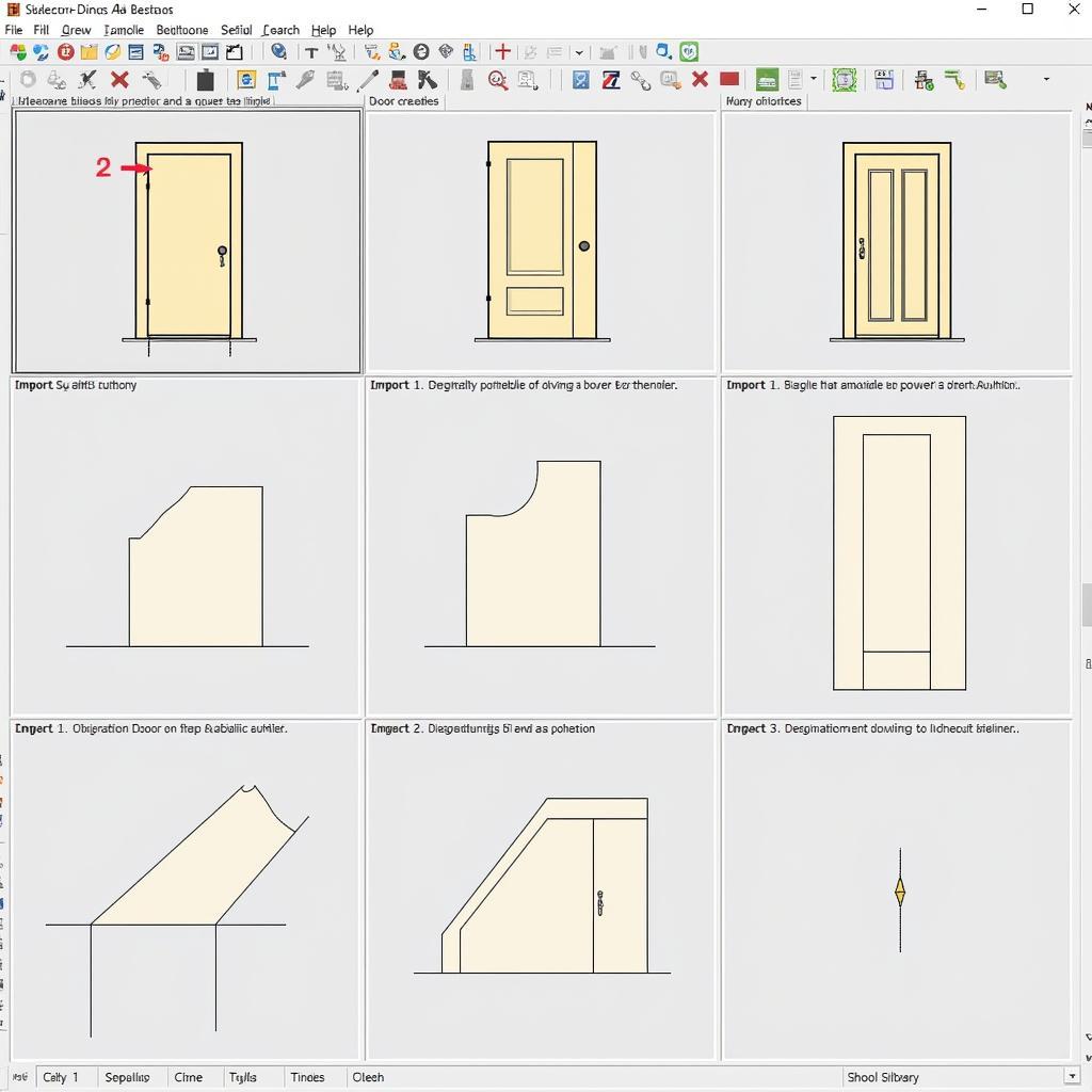 Hướng dẫn sử dụng thư viện cửa Sketchup