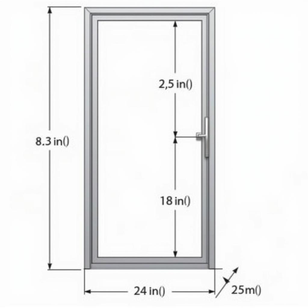 Kích thước cửa nhôm kính nhà vệ sinh tiêu chuẩn