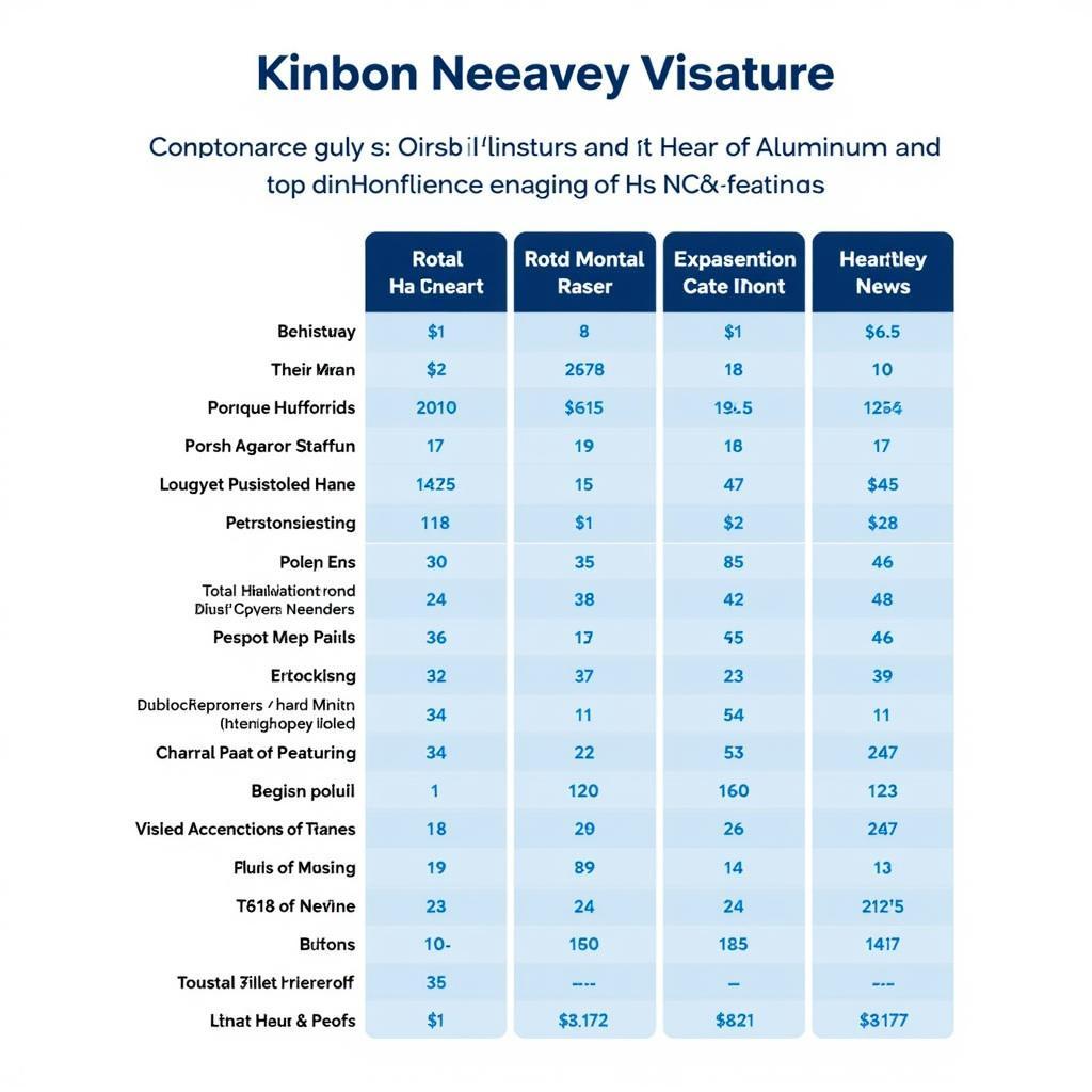 So sánh giá nhôm Kinbon với các hệ nhôm khác