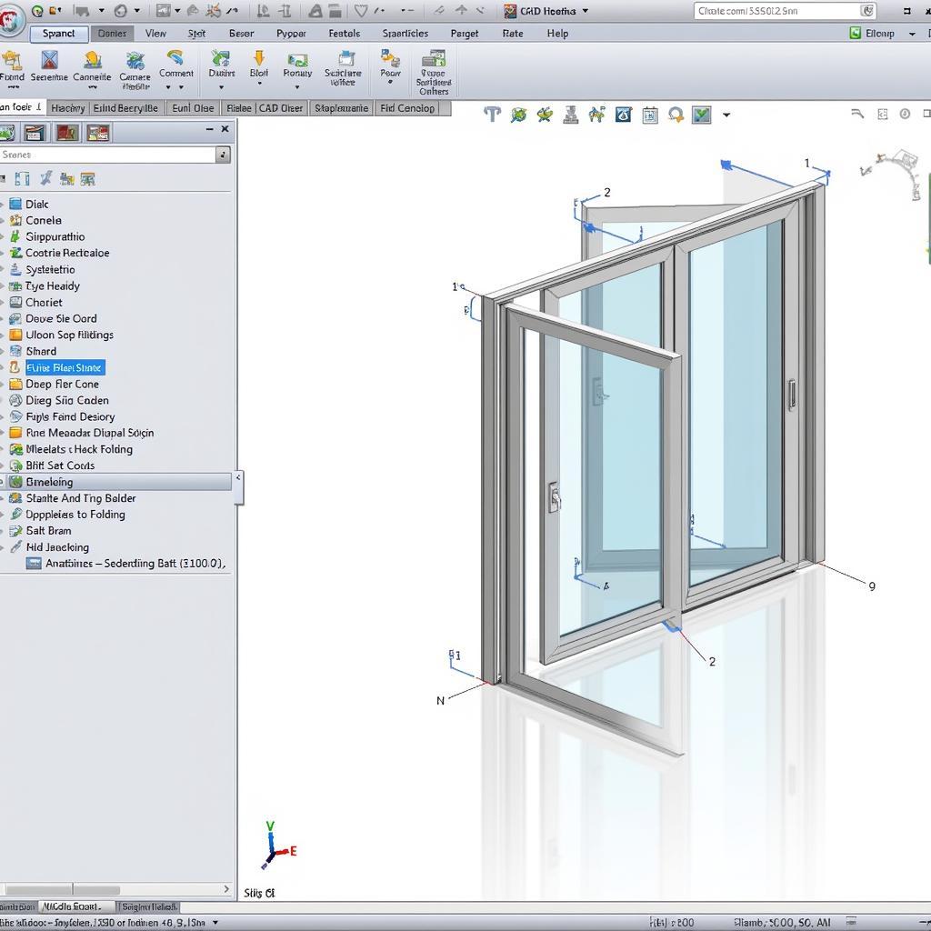 Ứng dụng bản vẽ CAD trong thiết kế cửa xếp trượt