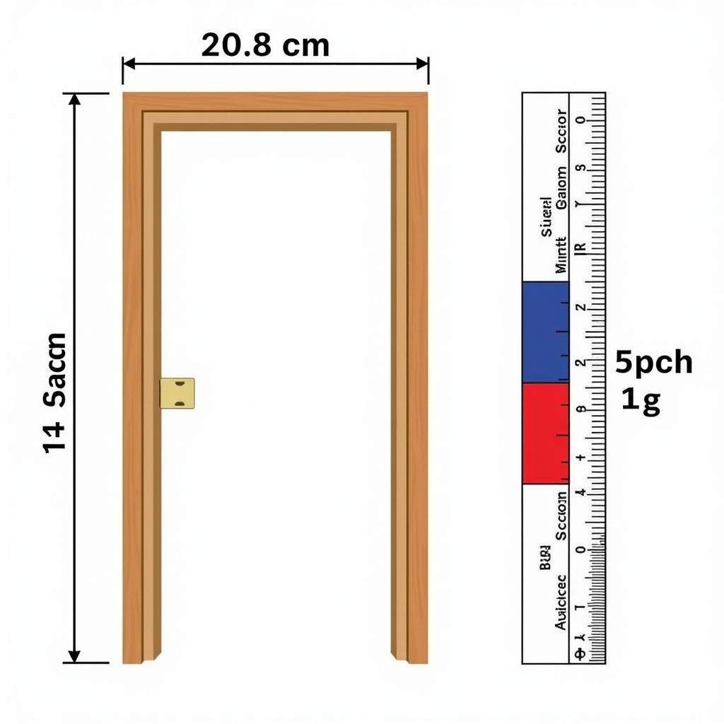 Ví dụ minh họa cách tính lỗ ban cửa