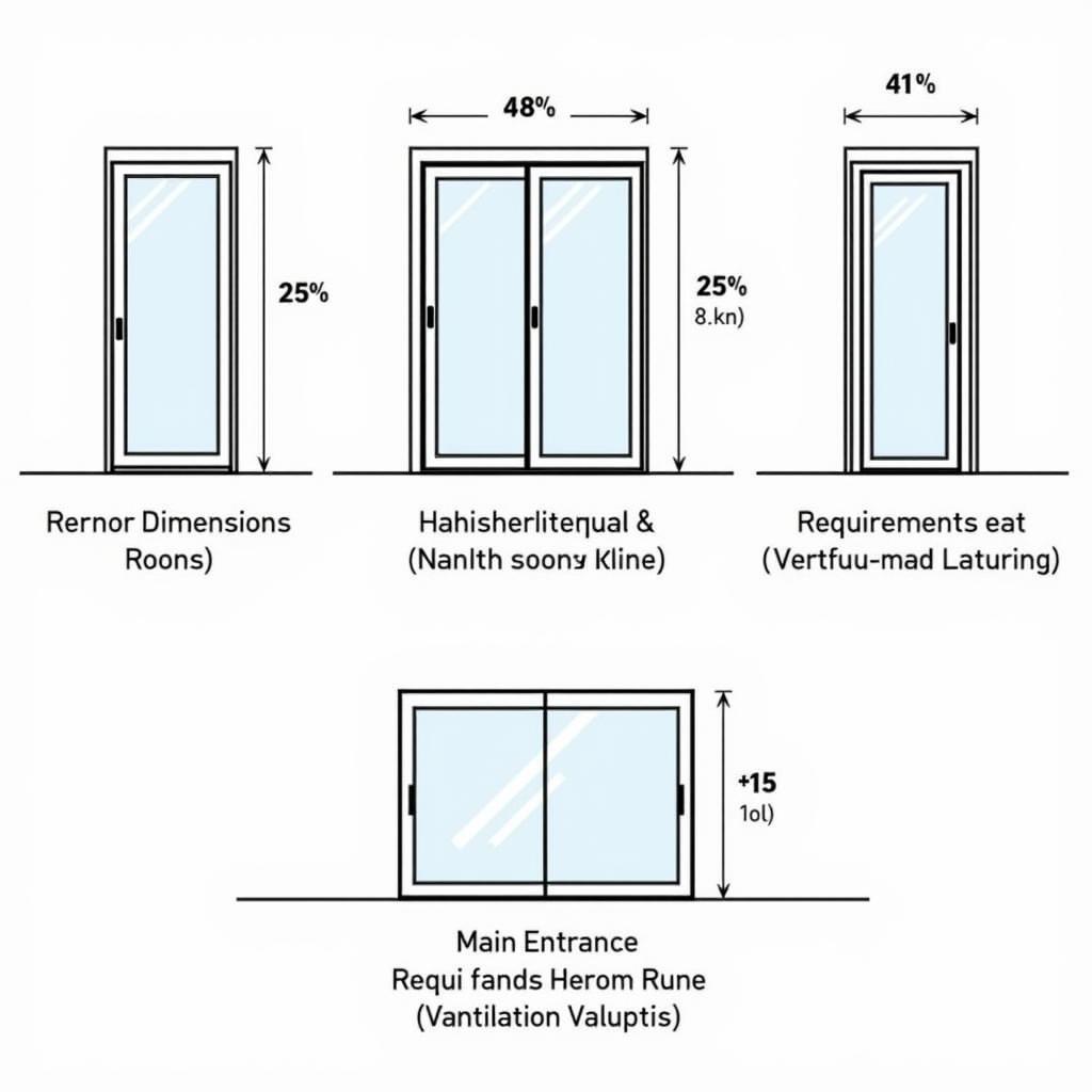 Các yếu tố ảnh hưởng đến kích thước cửa kính cường lực